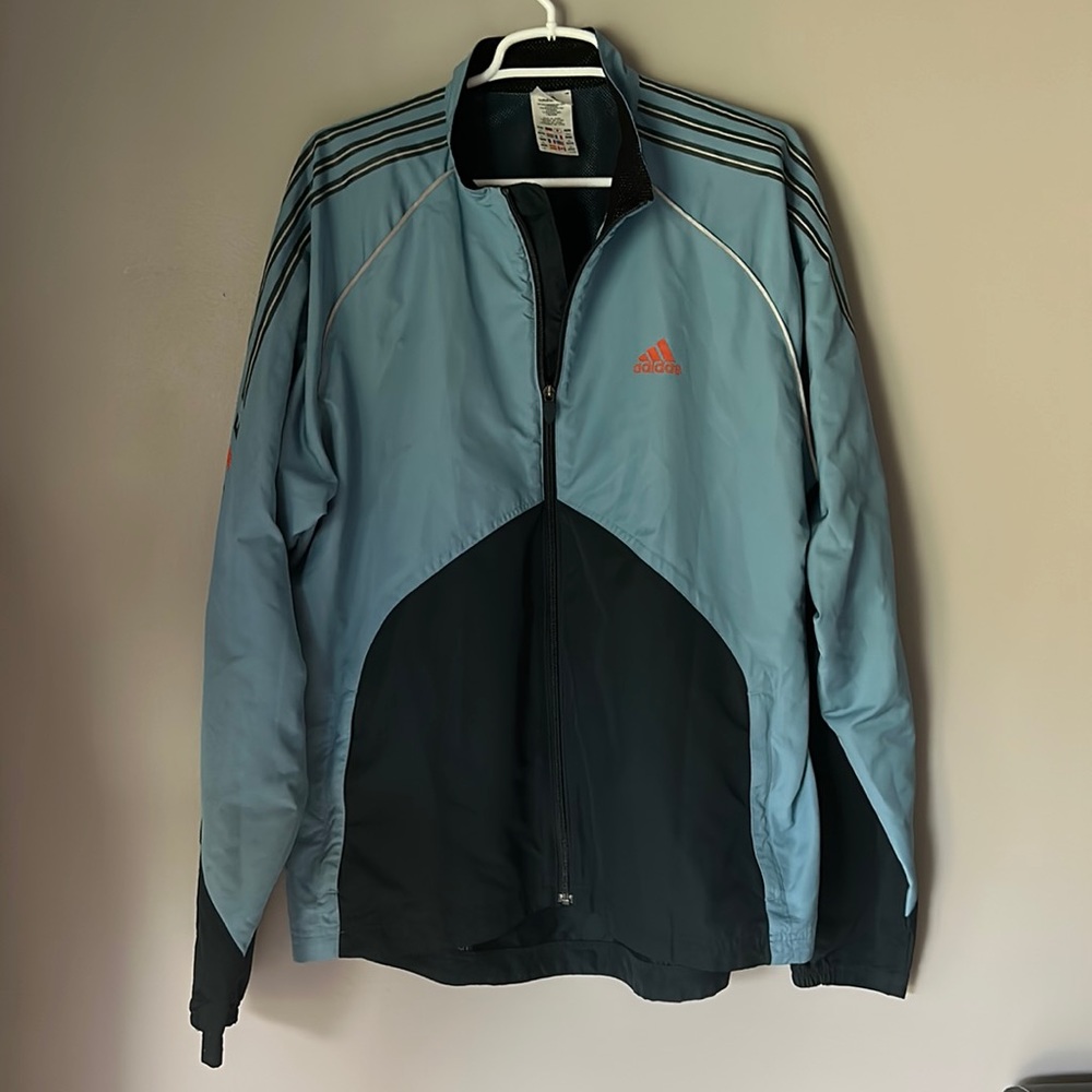 Vintage Adidas Men’s Blue ClimaProof Full Zip Jacket